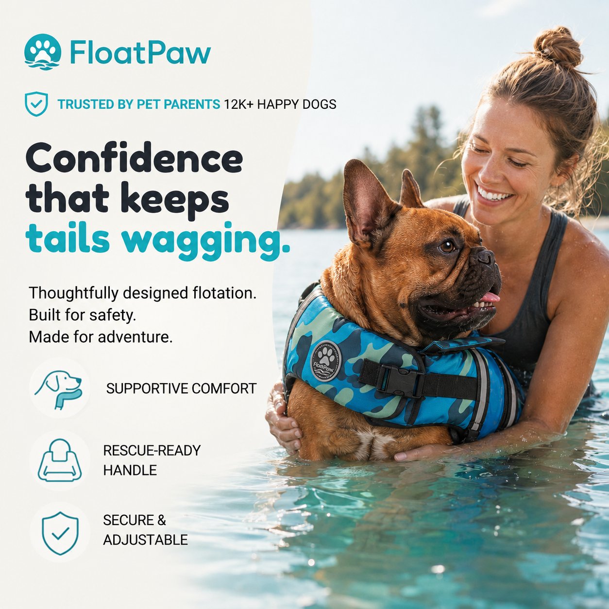 FloatPaw™ - Dog Water Vest - 2 Pack